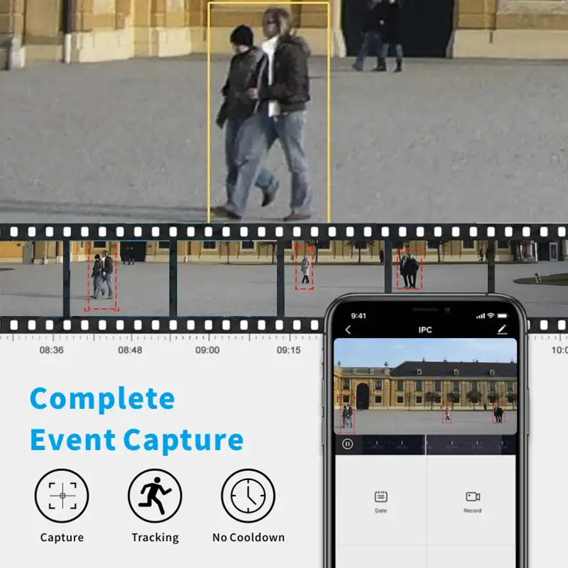 Jortan 1080P PTZ Home Security Camera with Complete Event Capture