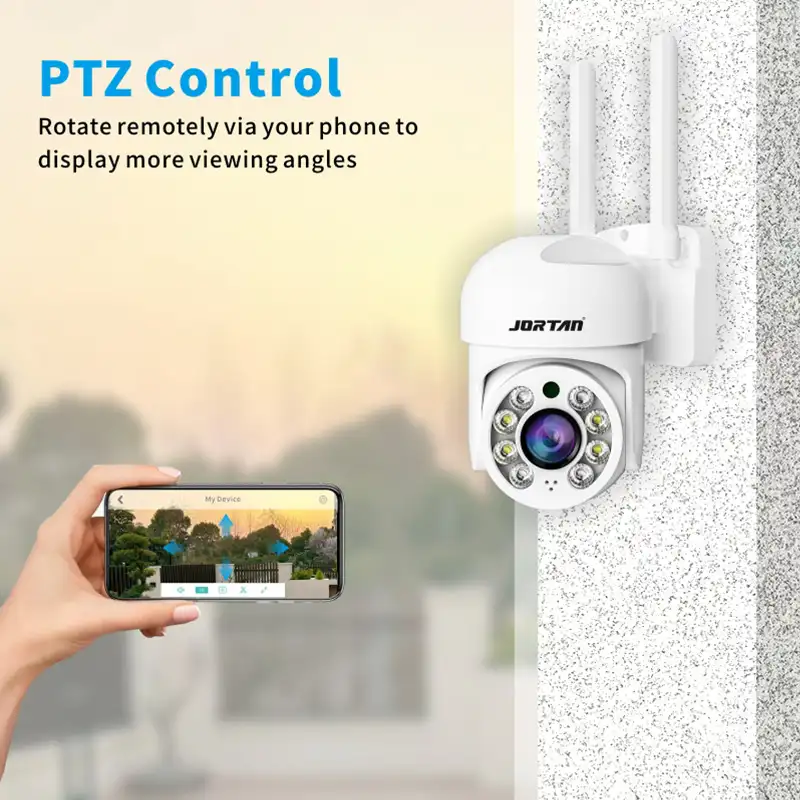 Jortan 1080P PTZ Home Security WiFi Camera with Remote Control