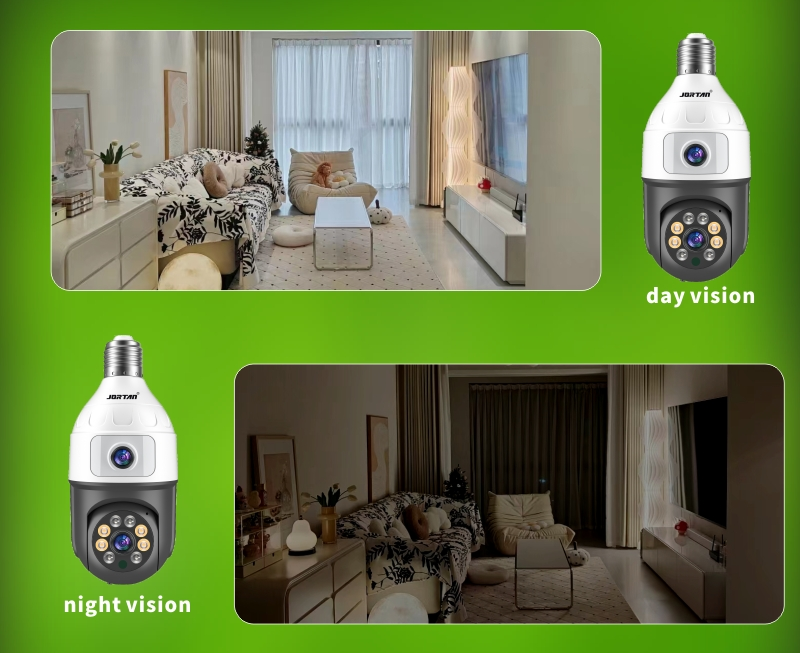 Bulb camera JT-9696PRO’s night vision