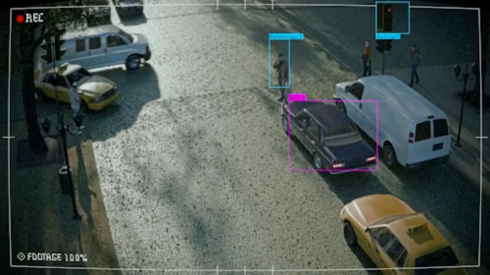 surveillance camera footage