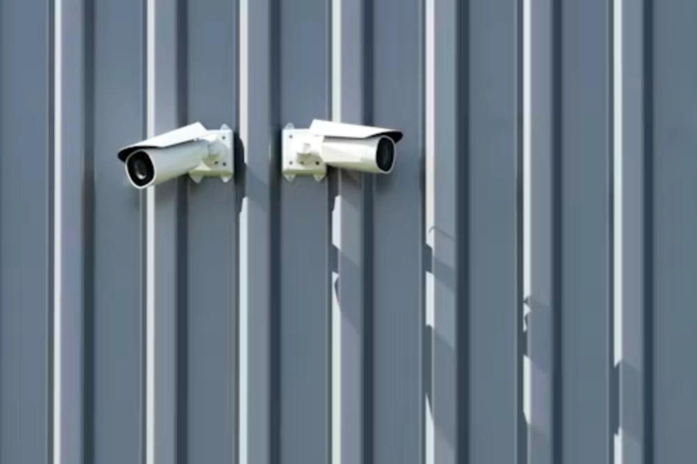 surveillance cameras on both sides