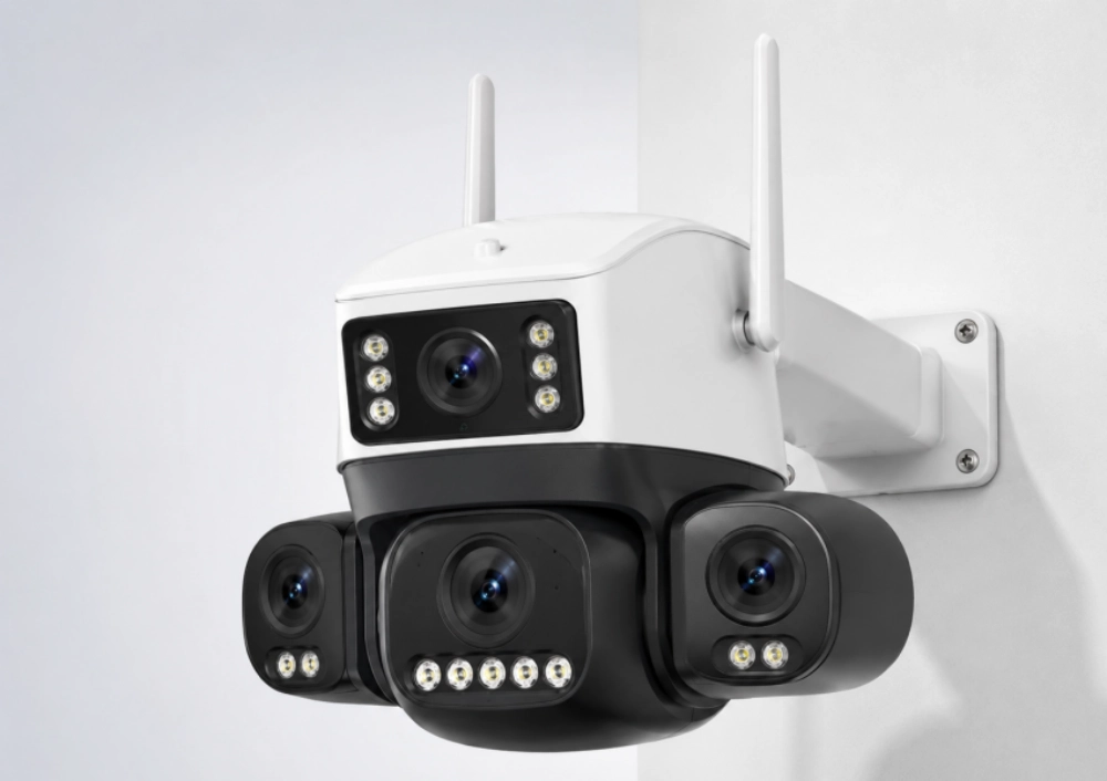 triple-lens security cameras