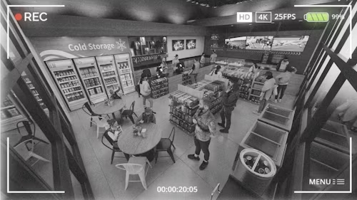 surveillance camera footage