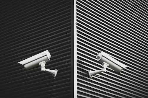 two security cameras