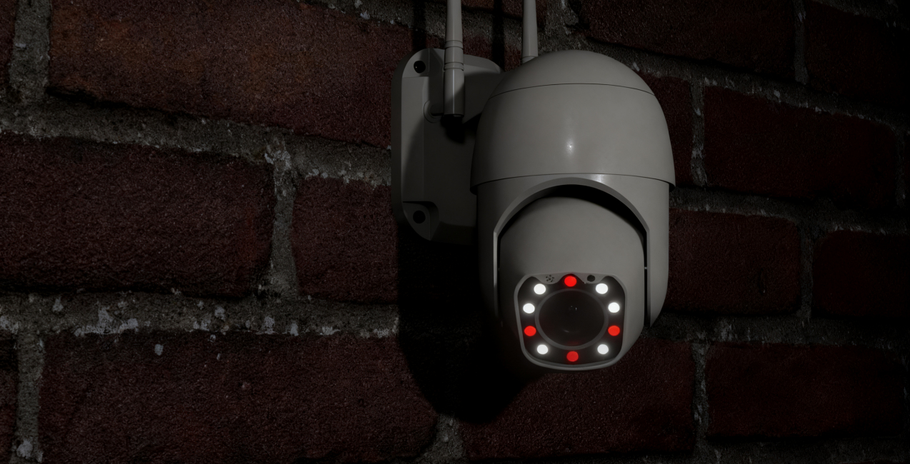 No Blind Spot at Night Weatherproof IP Camera with Color Night Vision