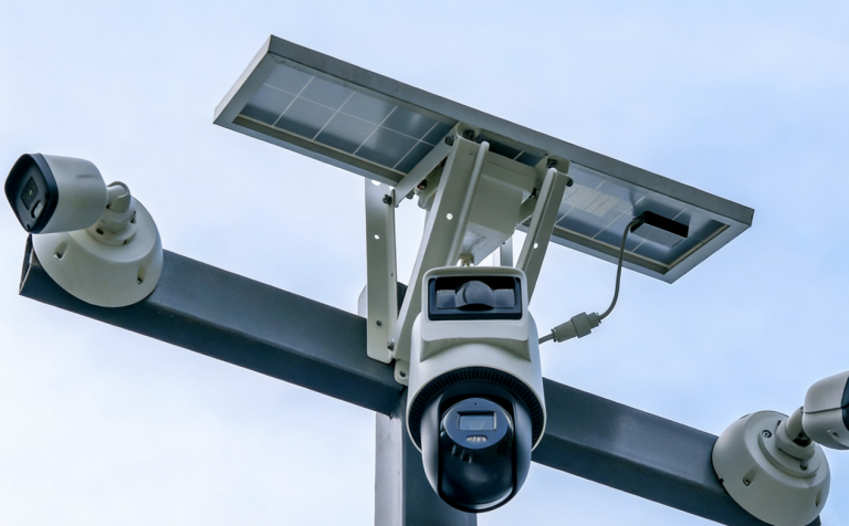 Dual lens solar camera