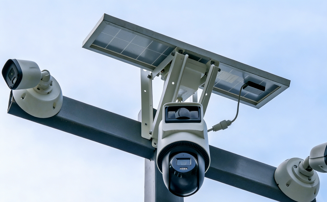 Dual lens solar camera